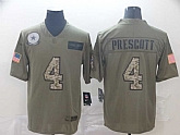 Nike Cowboys 4 Dak Prescott 2019 Olive Camo Salute To Service Limited Jersey,baseball caps,new era cap wholesale,wholesale hats